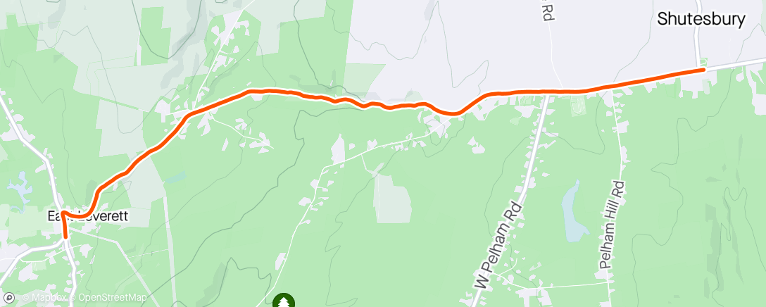 Map of the activity, Leverett to Shutes HC