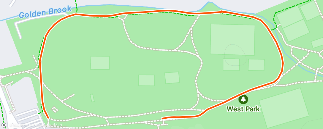 Mapa da atividade, Evening Run