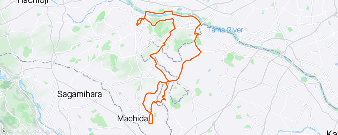 Map of the activity, B-Day ride