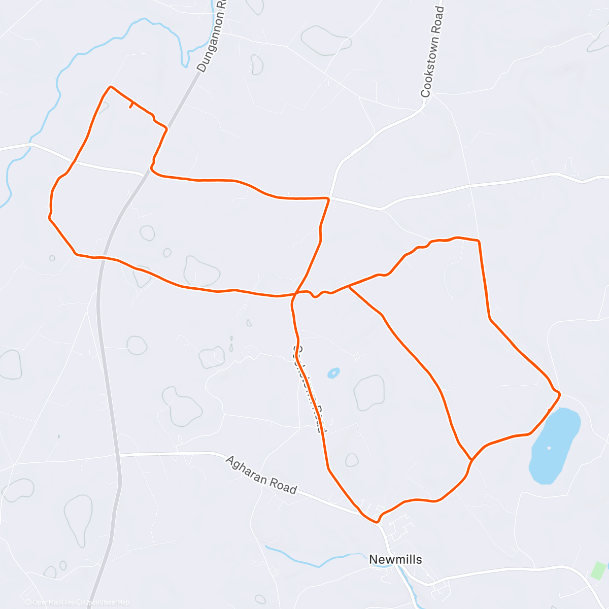 Map of the activity, Morning Run