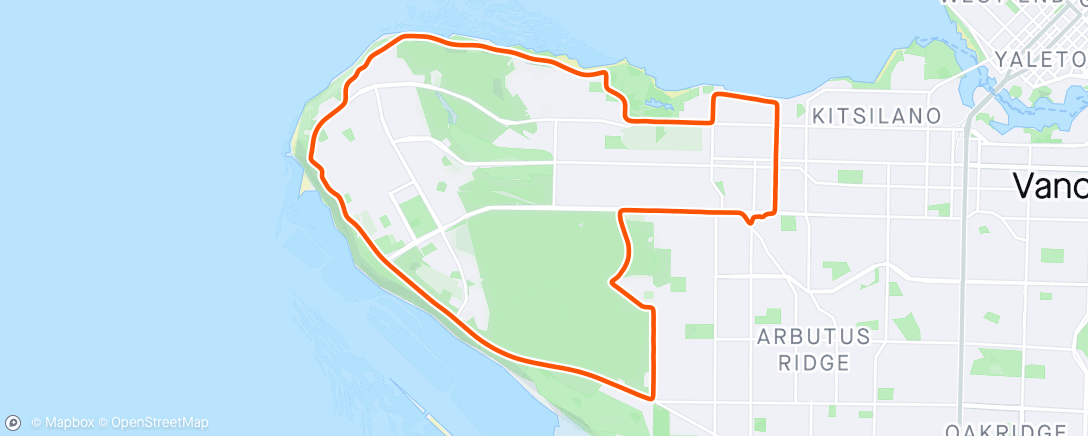 Mapa da atividade, UBC Loop Ride