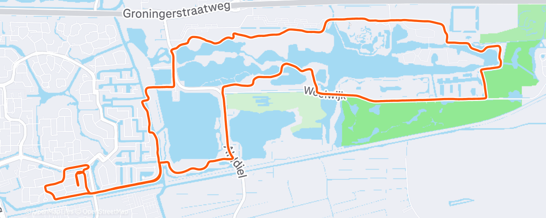 Map of the activity, De dooi is flink ingezet