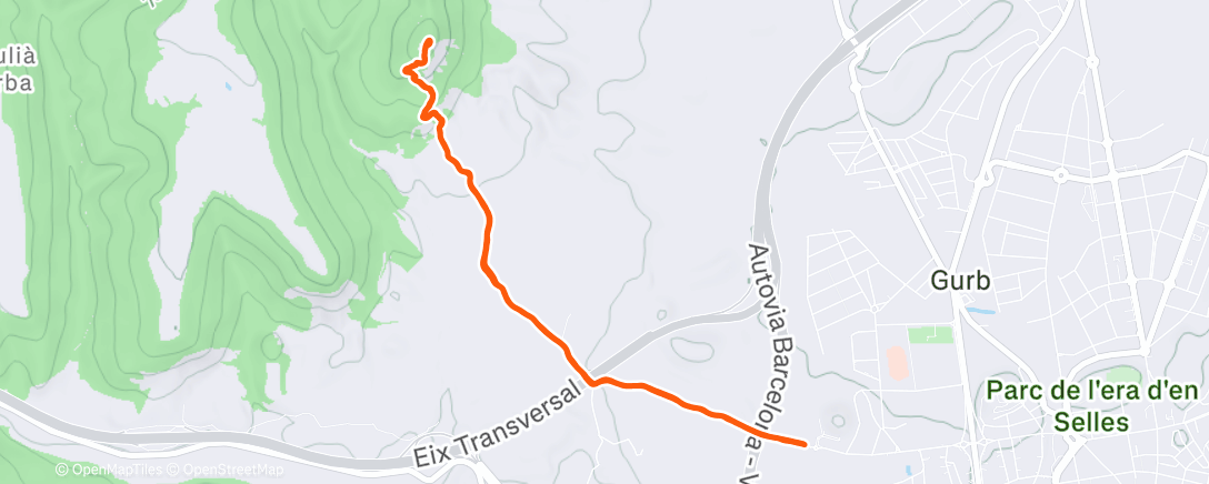 Карта физической активности (Trail running with Laura [Creu de Gurb])