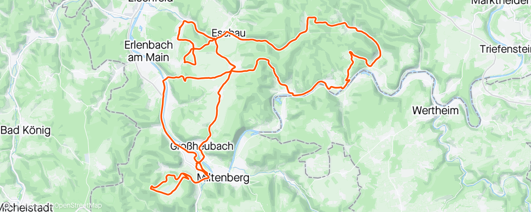 Map of the activity, Base Ride