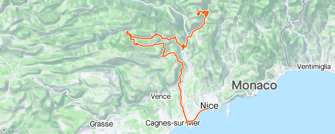 Map of the activity, Paris Nice stage 7