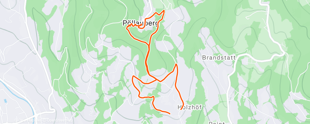 Карта физической активности (Lauf am Morgen)