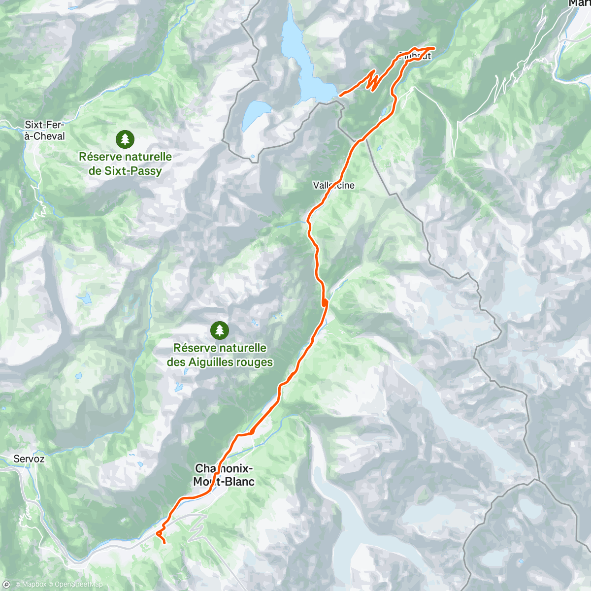 Map of the activity, Emosson 🦖
