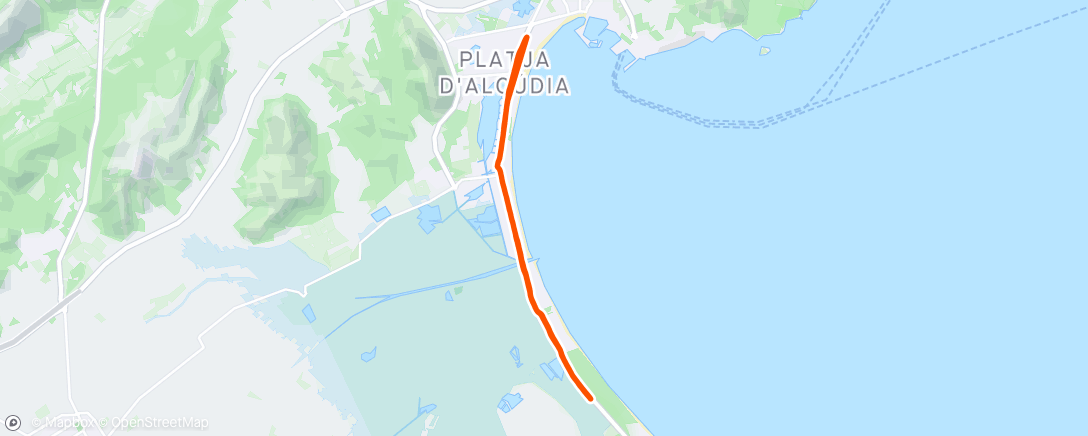 Карта физической активности (Afternoon Run - Alcudia at its best)