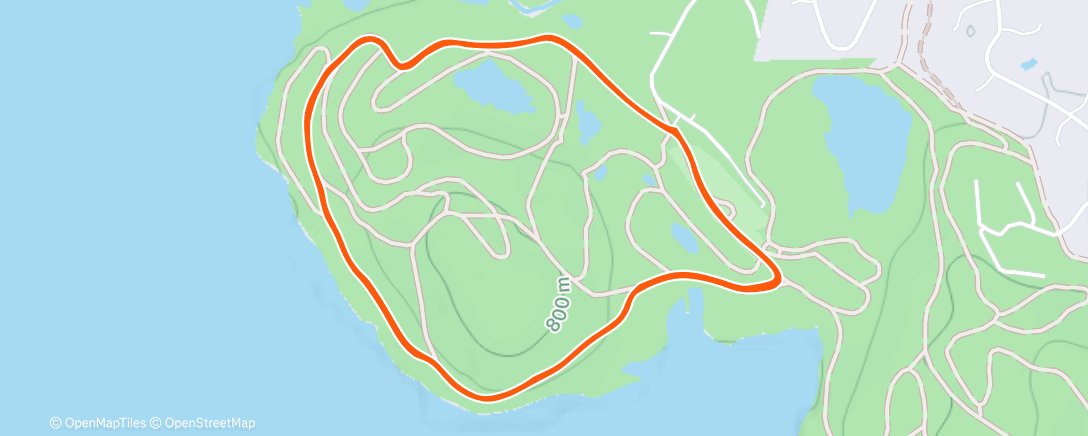 Map of the activity, Morning Nordic Ski