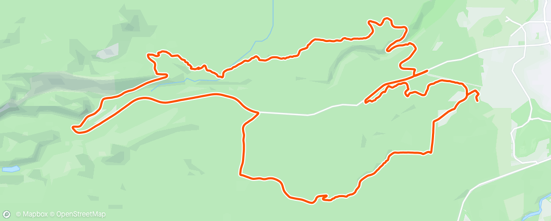 Map of the activity, Lunch Gravel Ride