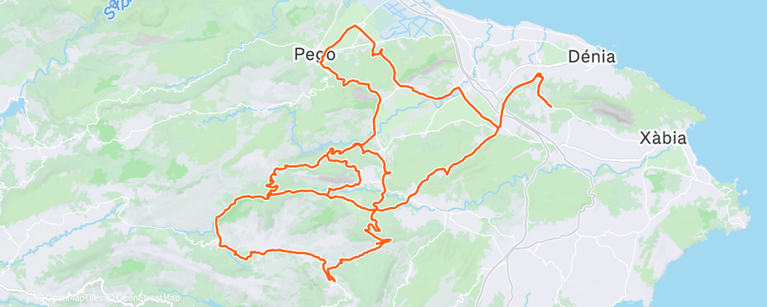 Map of the activity, Morning Ride