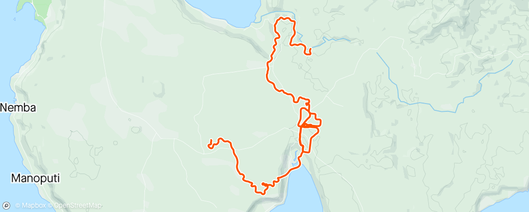 Map of the activity, Zwift - Recovery spin in Makuri Islands