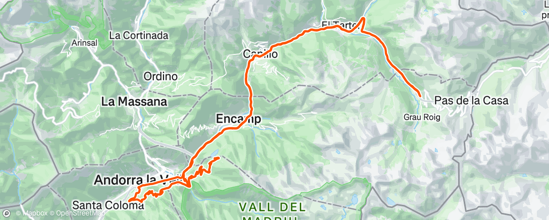 Map of the activity, Morning Ride