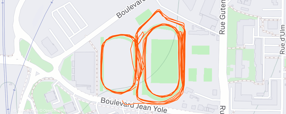 Map of the activity, Retour à l’intensité 🔴⚫️