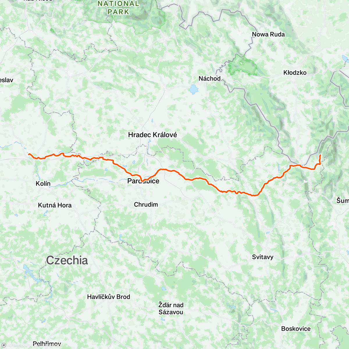 Map of the activity, Day 77