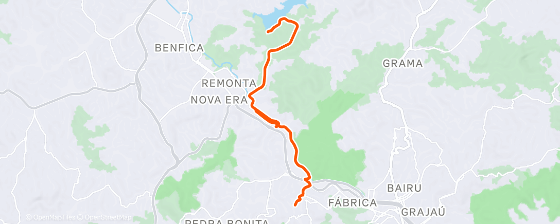 Map of the activity, 27/12/2025 - Passeio com as primas.