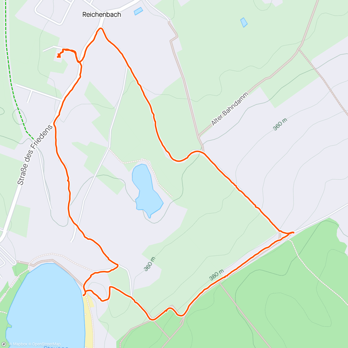 Map of the activity, OBERWALD Morgenspaziergang