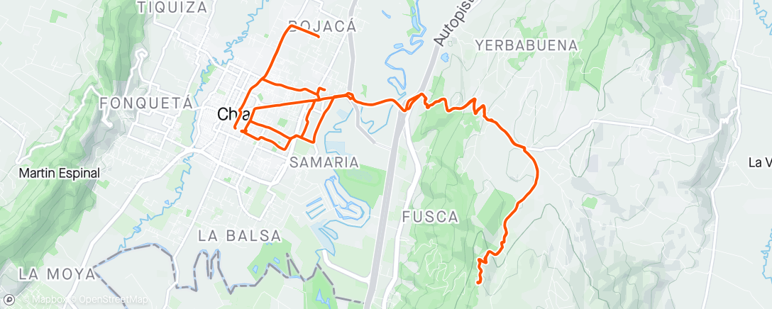 Mappa dell'attività Vuelta ciclística por la mañana