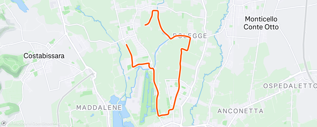 Map of the activity, Rettorgole - Vicenza CL