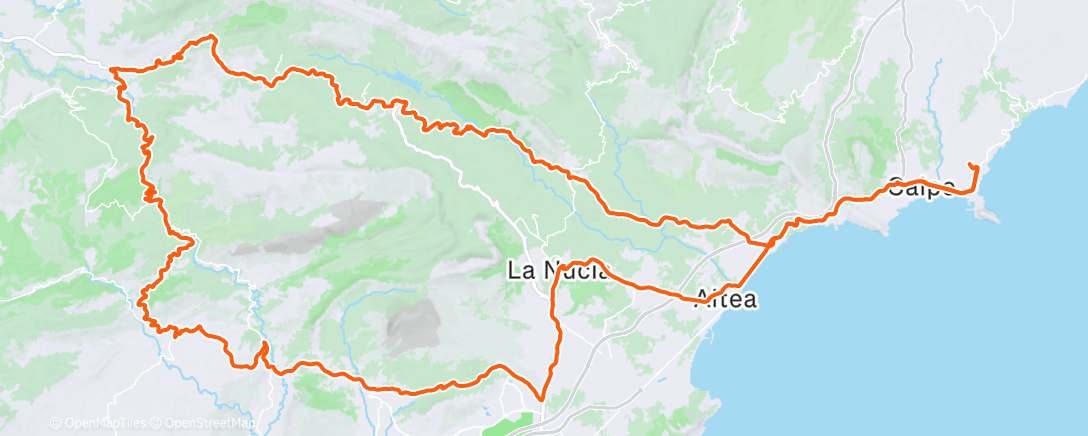 活动地图，Sortie vélo le matin