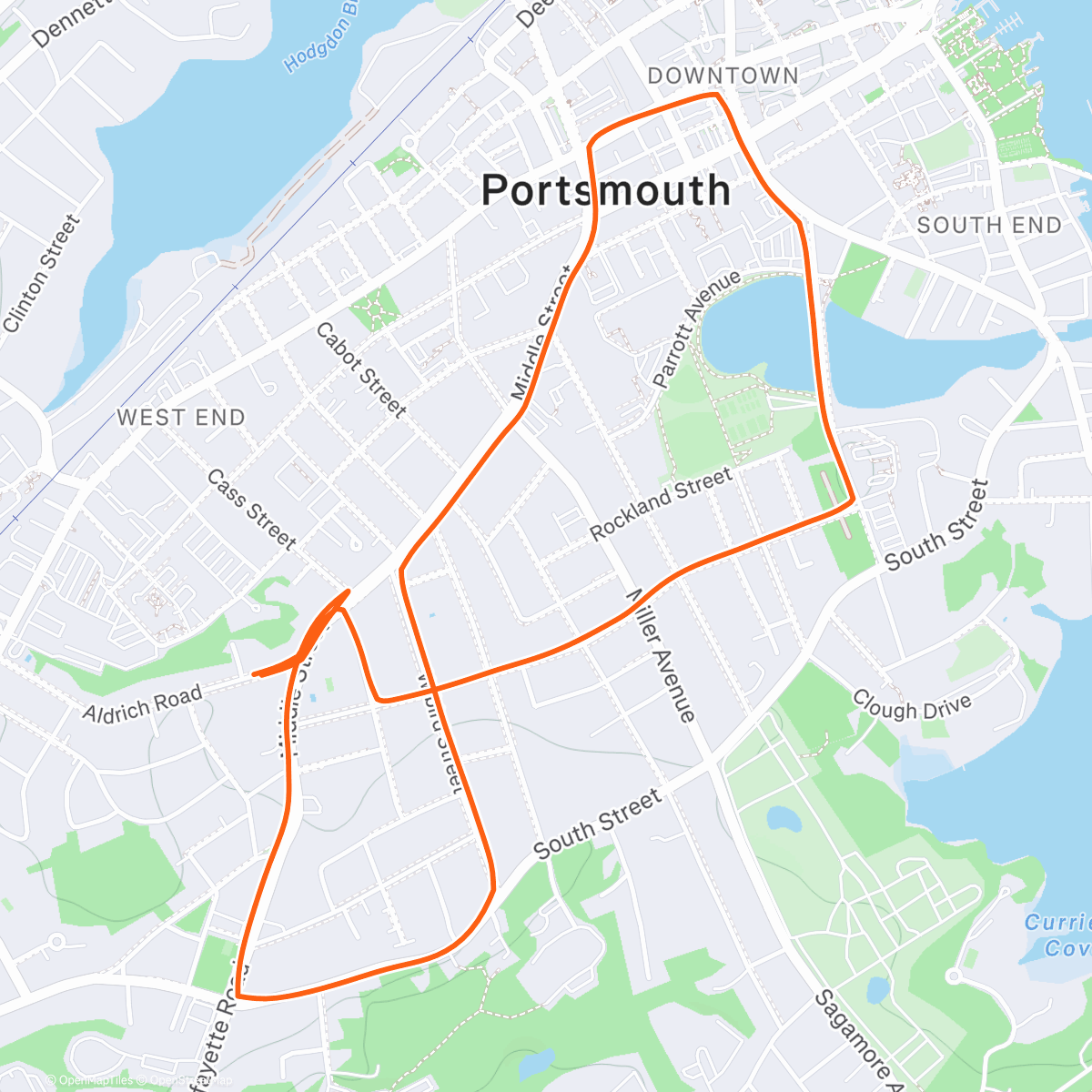 Map of the activity, White Christmas Eve