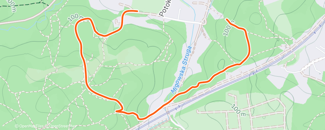 Map of the activity, Lunch Walk