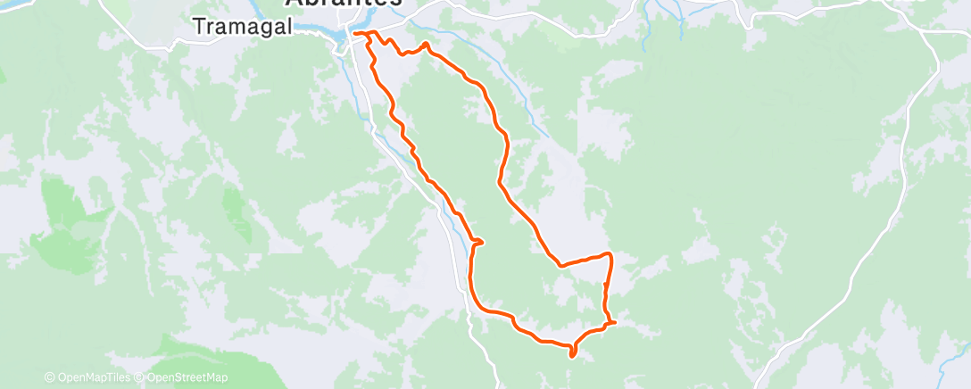 Map of the activity, Morning Ride