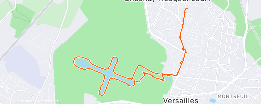 Карта физической активности (Marche matinale)