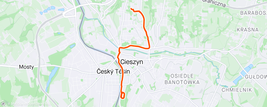 Map of the activity, Tysiączki