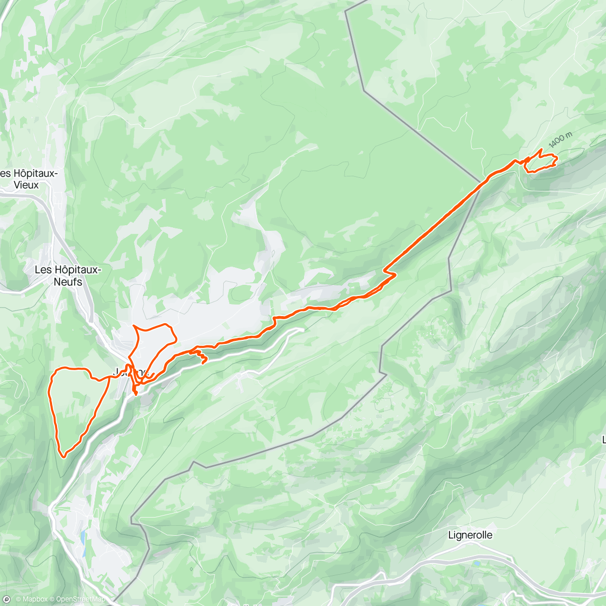 Mappa dell'attività Les aiguilles de baulmes