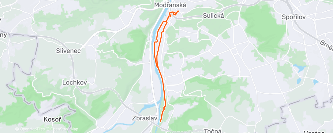 Карта физической активности (Afternoon Run)