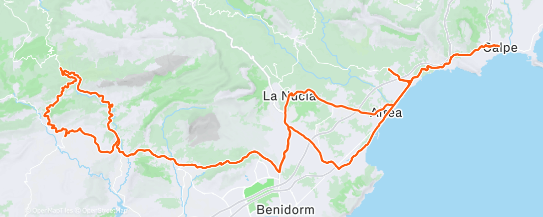 Map of the activity, Fahrt am Morgen