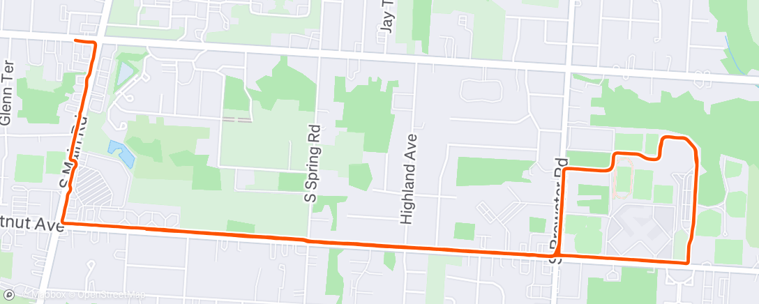 Map of the activity, It started raining ice. Kinda hurt🤧