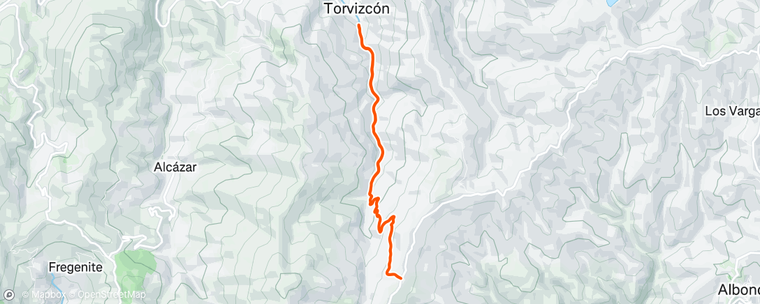 Map of the activity, Morning Trail Run