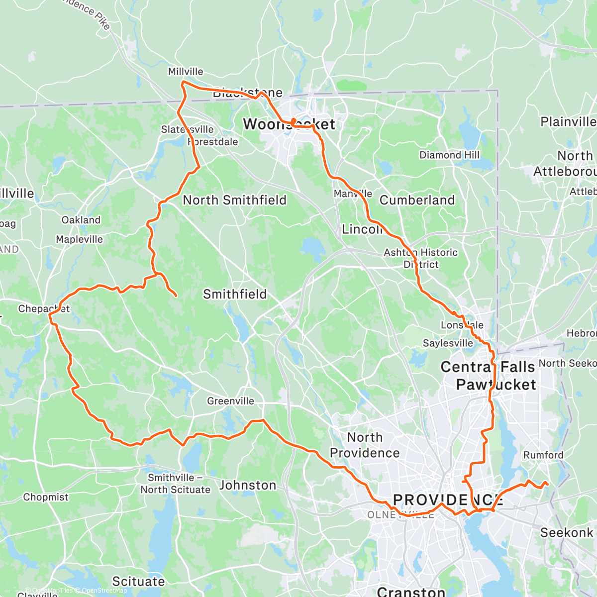 Map of the activity, Getting lost northwesterly-ish, and stories about a FedEx-ed singing Christmas tree one year in Flagstaff (also: quietly ticking over 8,000km for the year. which feels pretty good)
