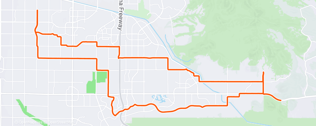 Map of the activity, Afternoon Ride