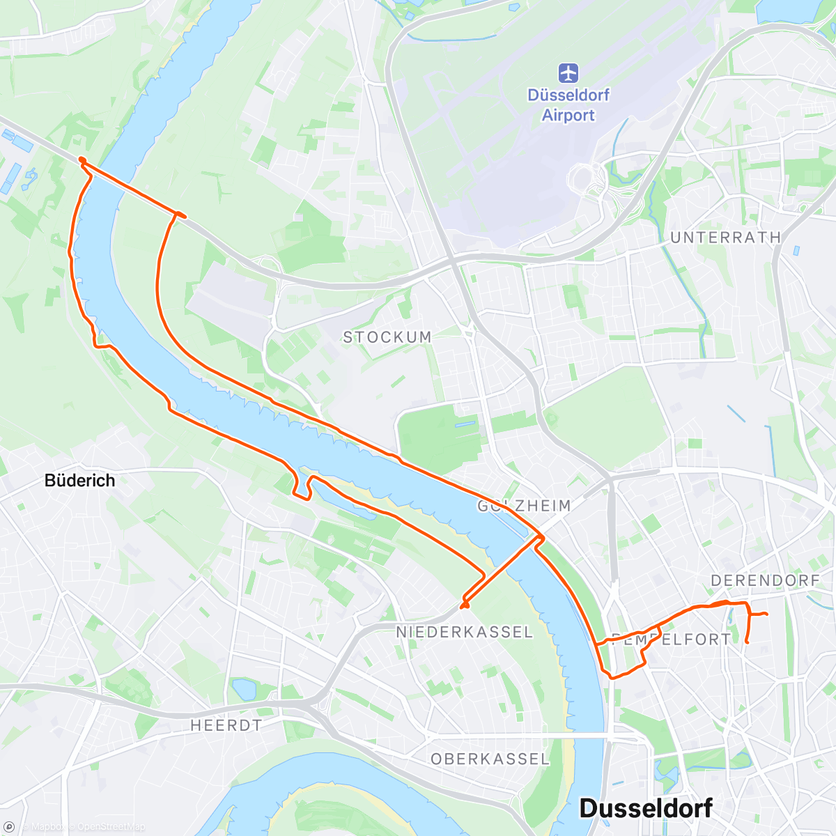 Map of the activity, Gemütliche Sonntagsbrückenrunde