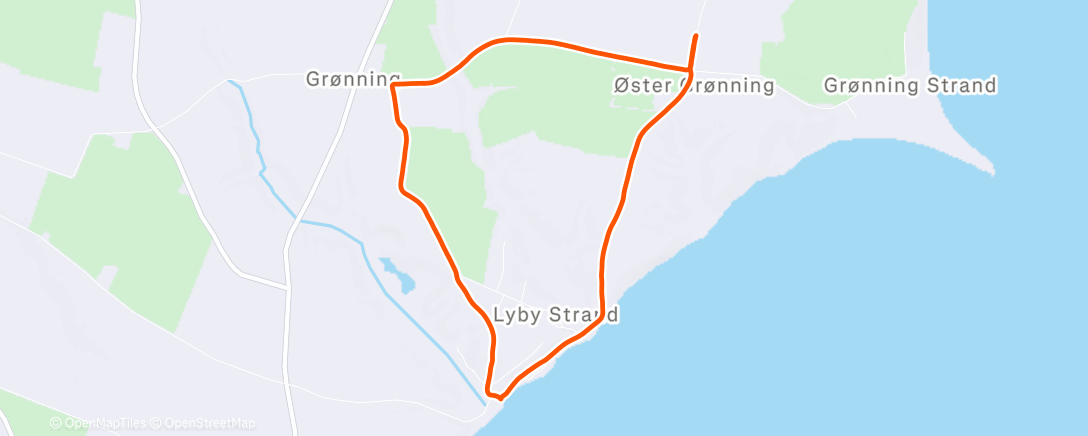 Map of the activity, Morning Run