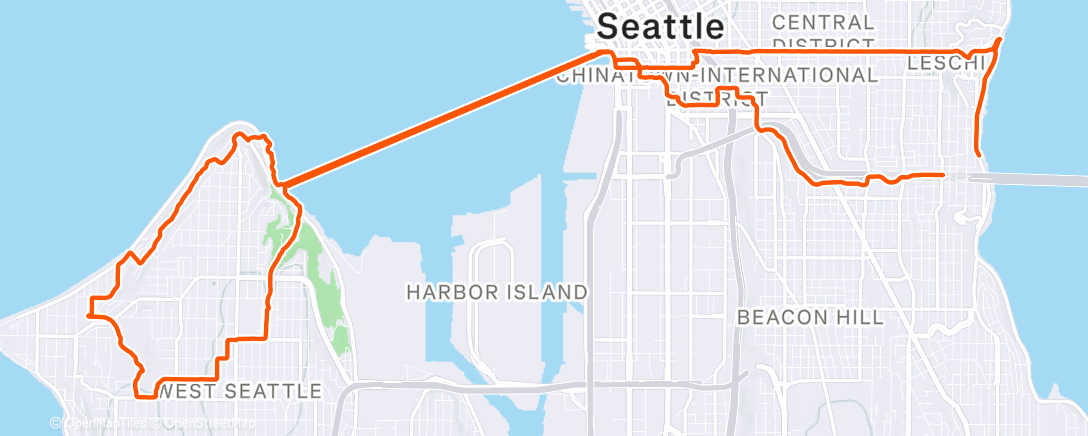 Map of the activity, Morning Walk