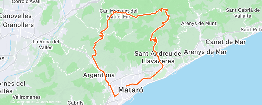 Карта физической активности (Bicicleta por la mañana)