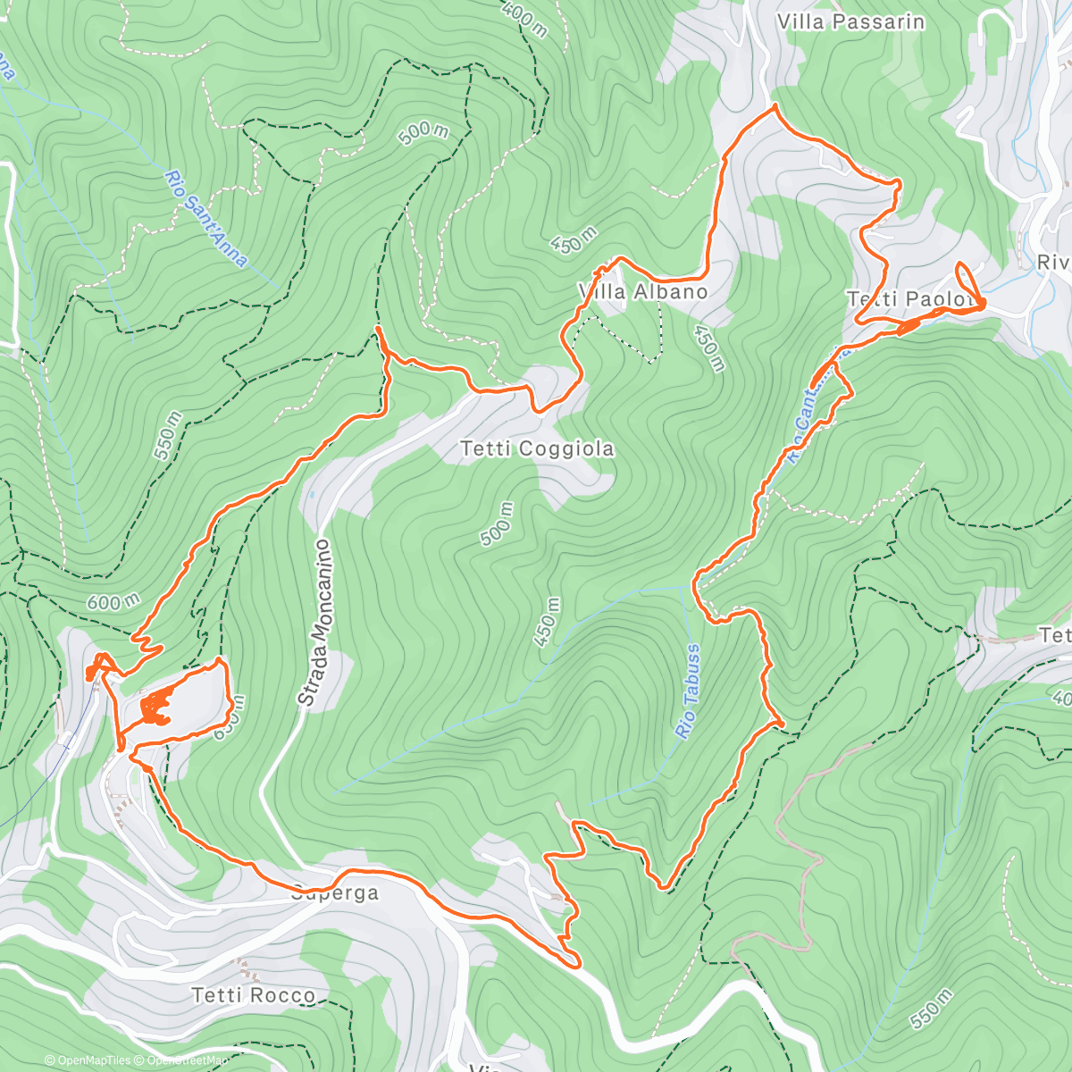 Map of the activity, 🥾 Escursione fino a Superga ⛪