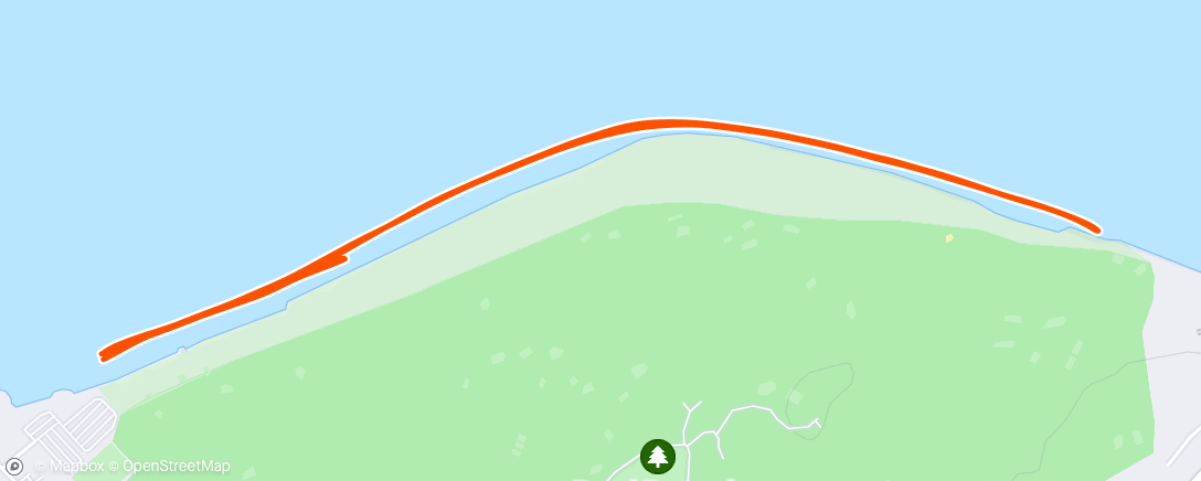 Map of the activity, 5k Parkrun #91 - Portrush - Steady Run