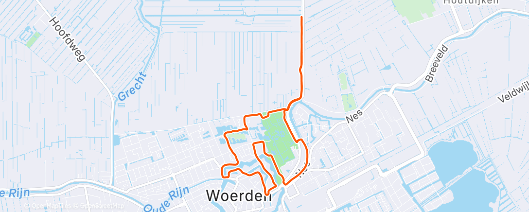 Карта физической активности (Afternoon Run)