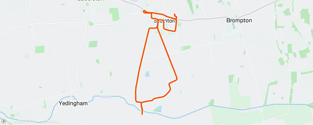 Map of the activity, Morning Run