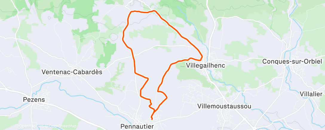 Карта физической активности (Tour vers Aragon 🏃☀️🎶)