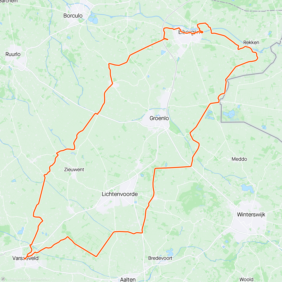 Map of the activity, Ochtendrit Mallumse Molen ☀️💨