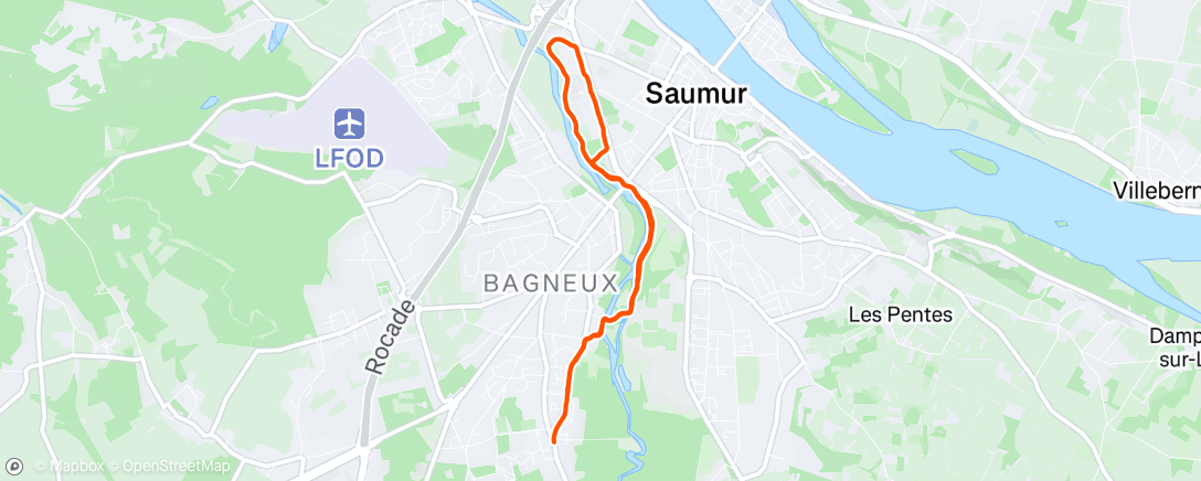 Map of the activity, Morning Run