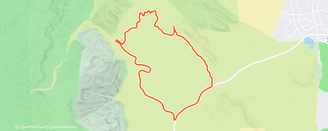 Map of the activity, Red Rock Canyon loop