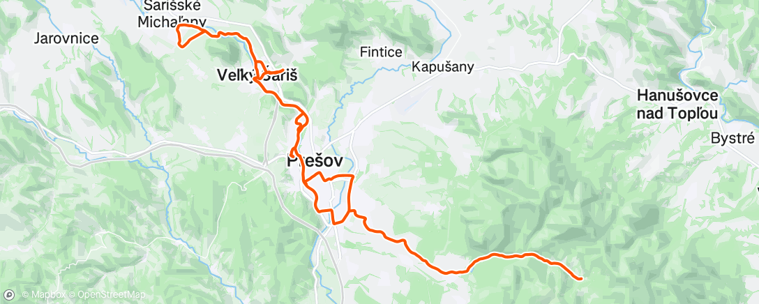 Map of the activity, Morning Ride