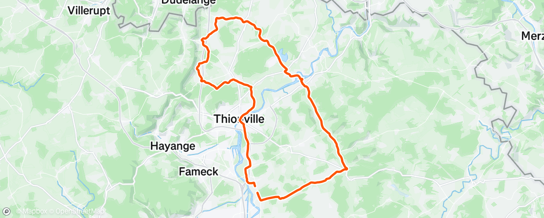 Map of the activity, Sortie vélo dans l'après-midi